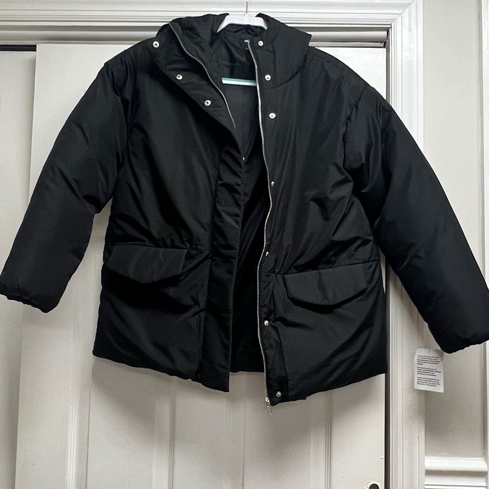 ASOS Black Puffer Jacket - Picture 2 of 4